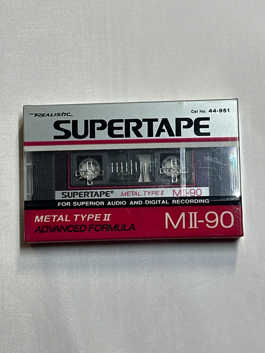 Realistic Supertape MII-90 Metal Type II Sealed 90 Minutes