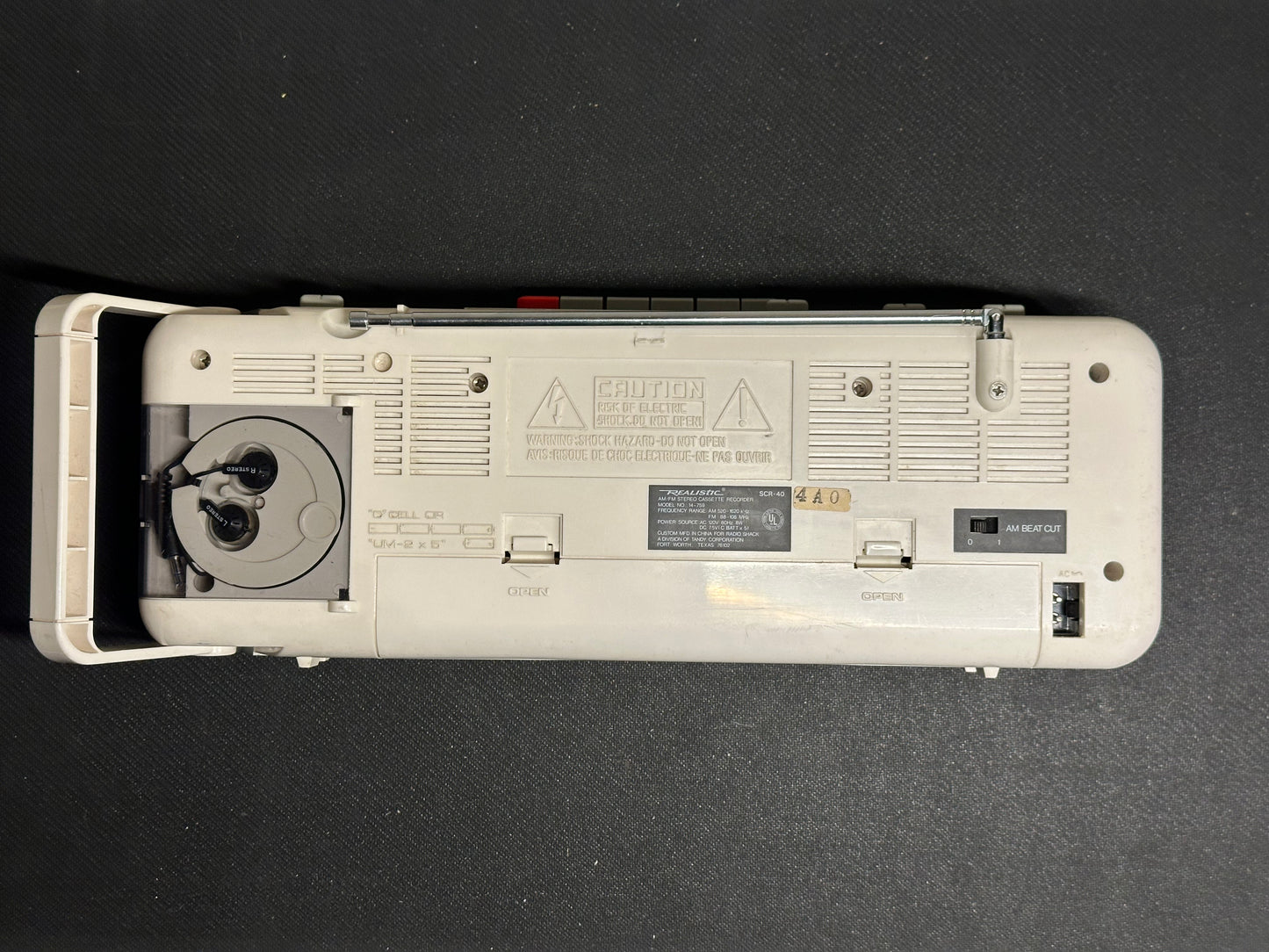 Realistic Cassette Recorder SCR-40 Used Serviced