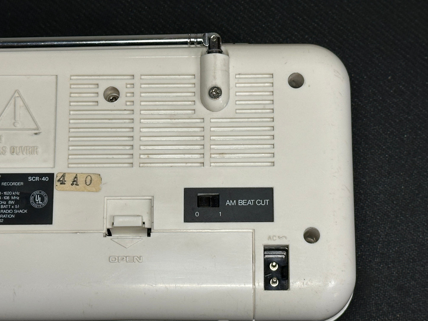 Realistic Cassette Recorder SCR-40 Used Serviced