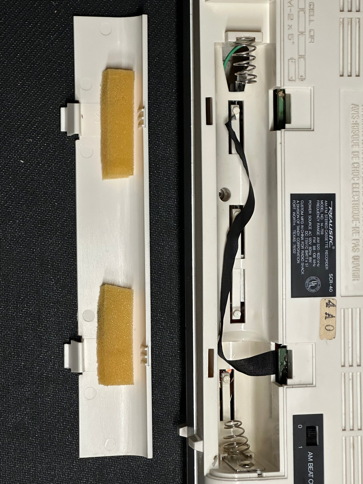 Realistic Cassette Recorder SCR-40 Used Serviced