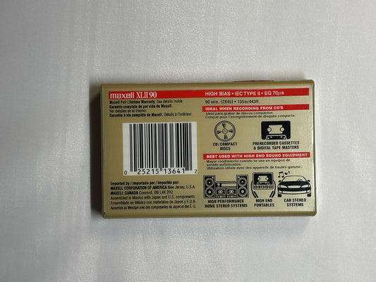Maxell XLII-90  Type II Blank Cassette Sealed 90 Minutes